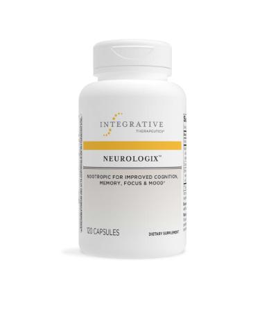 Integrative Therapeutics  Neurologix  Nootropic*  Supports Concentration, Focus, Cognitive Function* - Non-Stimulant with Neumentix Spearmint Extract, Citicoline, Saffron, B6-120 Capsules 120 Count (Pack of 1)