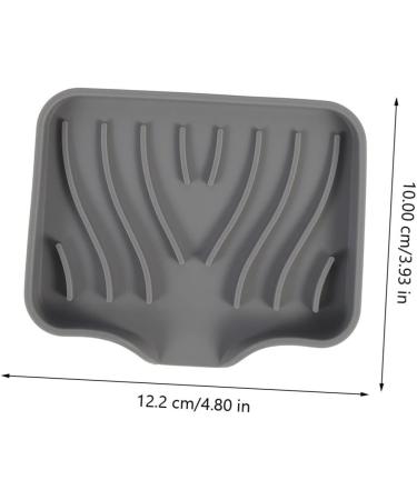 Ciieeo 8 Pcs Soap Drainer Anti-slip Soap Holder Household Soap Rack Silicone Soap Dish Soap Bar Holder for Shower Soap Dish for Shower Silicone Soap Holder Drain Silica Gel Decorate Black Greyx4pcs 12.2X10X2.2CMx4pcs - Buy Online on GoSupps.com