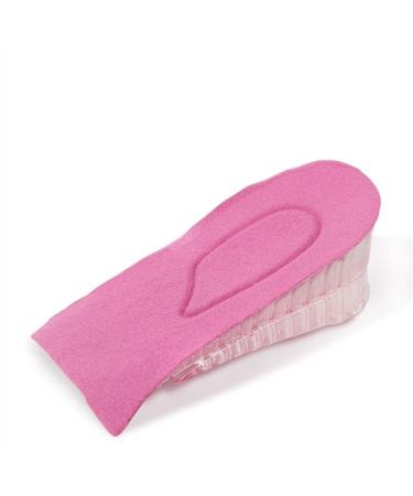 Grips Heel Liner TPR detachable Shoe Lift Heel Cushion Support Women Comfort Stand for Heel Spurs and Pain Relief(Rose Red Small)