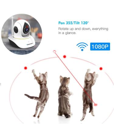 VStarcam Pet Camera with Laser 1080P Night Vision, Motion Alerts, APP Remote Control - Home Security Camera for Pets & Baby - Buy Online on GoSupps.com