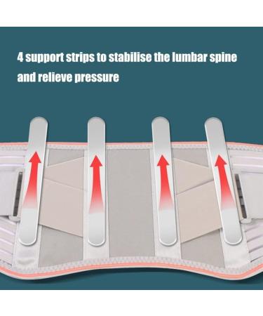 Self-Heated Lower Back Support for Pain Relief - 28 Magnet Lumbar Pegs Waist Decompression - Gray XL for Men & Women - Buy Online on GoSupps.com