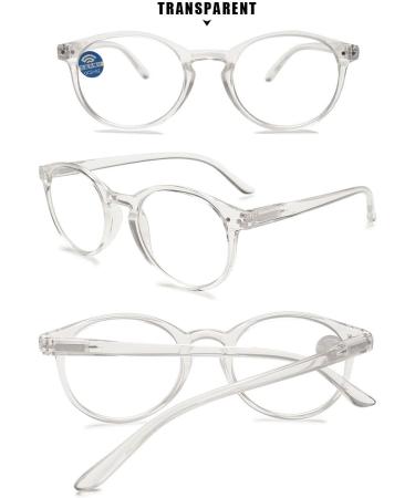 Buy MAGIMODAC Women's Computer Reading Glasses - Blue Light Filter Oval Shape 2.25 Diopters Transparent - International Shipping Available - Buy Online on GoSupps.com