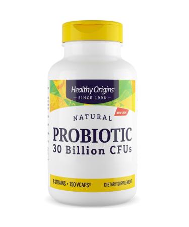 Healthy Origins ProBi 8 bacterial strains 30 billion bacterial cultures per capsule 150 capsules laboratory tests soybean vegetarian gluten -free without genetic engineering