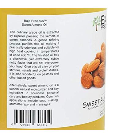 Baja Precious Sweet Almond Oil 1 Gallon - 100% Pure & Natural - Buy Online on GoSupps.com