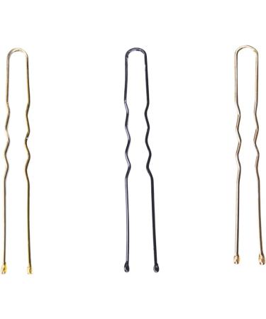 Kobe Pro 2" (5cm) Waved Hair Pins - Brown - Colour-Coded Dispenser Pot of 200 - Buy Online on GoSupps.com