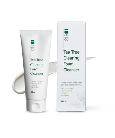 Tea Tree Clearing Foam Cleanser | slight acidity | pH 6.0 6.5 | for oily Acne-prone skin | popular k-beauty / 5.07 oz