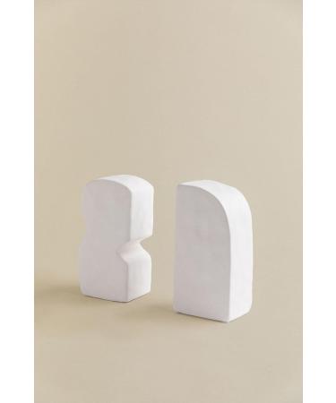 SKLUM Set of 2 White Ceramic Eagle Bookends | Elegant Home Decor | International Shipping Available - Buy Online on GoSupps.com