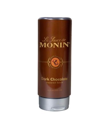 Monin - Gourmet Dark Chocolate Sauce Velvety and Rich Great for Desserts Coffee and Snacks Gluten-Free Non-GMO (12 Ounce) - Buy Online on GoSupps.com