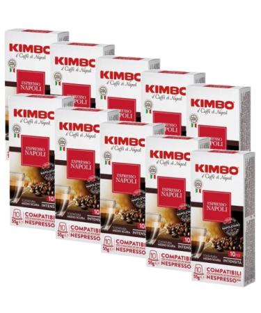 KIMBO NAPOLI COFFEE - Box 100 NESPRESSO COMPATIBLE CAPSULES 5.5g