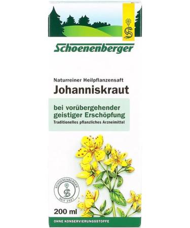 Buy ST. JOHN'S WORT JUICE Schoenenberger 200ml - Organic Herbal Extract for Wellness | Fast International Shipping - Buy Online on GoSupps.com