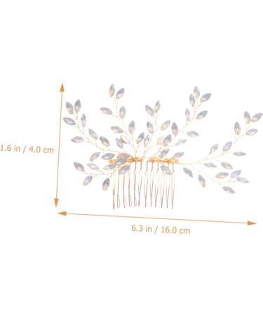 Angoily Sweet Rhinestone Hair Accessories Bridal Hair Prom Hair Accessories Prom Headpiece Headwear for Women Beads Tiara Bridal Headpieces for Wedding Crystal Dress Bride Comb - Buy Online on GoSupps.com