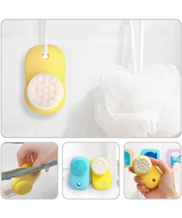 FRCOLOR Facial Cleansing Brush Set - 2pcs Double Sided Pore Cleansing Tools for Deep Clean Portable Face Wash Brushes - Buy Online on GoSupps.com