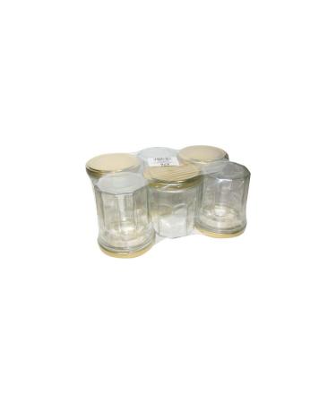 Bouchonnerie Jocondienne Pack of 6 jam jars 200ml with gold lids