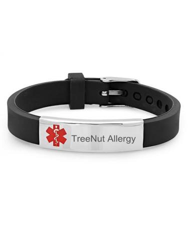 Personalized Medical Alert Bracelet Disease Awareness Emergency ID Bracelet for Men Women Kids