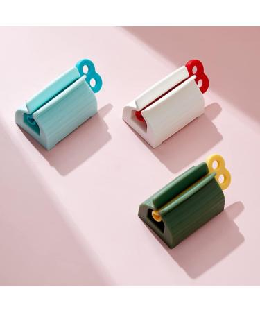 Tube Toothpaste Squeezer Toothpaste Squeezer Toothpaste Dispenser Rolling Tube Toothpaste Squeezer Toothpaste Seat Holder Stand Rotate Toothpaste Dispenser For Hand Cream Toothpaste Or Mustard Sauce Blue+green+white - Buy Online on GoSupps.com