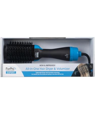 ForPro Professional All-in-One Hair Dryer & Volumizer Hot Air Brush - Tourmaline Technology for Straightening Smoothing & Frizz Control - Buy Online on GoSupps.com
