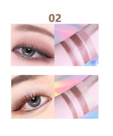 Buy Hirock 6 Two-Tone Eyeshadow Pen - Glitter Long-Lasting Cream Stick for Smoky Makeup & Color Gradient (01) - Buy Online on GoSupps.com