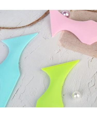 SHERCHPRY Eye Makeup Applicators Silicone Eyeliner Stencils Winged Tip Eyeliner Aid Eyebrow Pencil Stencil 5 In1 Eyeliner Wearing Aid Makeup Tool for Beginner Makeup Mascara Blue - Buy Online on GoSupps.com