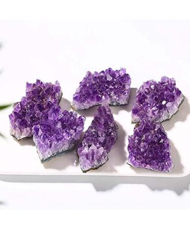 1pc Natural Chunks Purple Crystal Rough Stone Raw Amethyst Cluster for Home Decoration 100-120g Stone Mineral Specimen - Buy Online on GoSupps.com