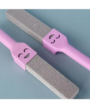 1Pc Pumice Stone Toilet Bowl Cleaner With Handle For Cleaning Limescale Deposits Water Stains On Toilets Grills Tiles Grout Pools Without Dead Corners Powerful Decontamination Pink - Buy Online on GoSupps.com