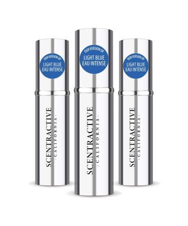 CA Perfume Impression of Dolce & Gab Light Blue Eau Intense For Men Replica Version Fragrance Dupes Concentrated Long Lasting Eau de Parfum Spray Refillable Atomizer Bottle 0.17 Fl Oz/5ml-X3 DOLCE & GAB LIGHT BLUE EAU INTENSE IMPRESSION 0.51 Fl Oz (Pack o