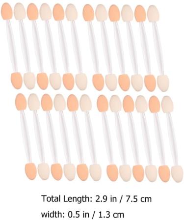 Balacoo 50pcs Two-color Eyeshadow Brush Beauty Sponges Makeup Eyeshadow Disposable Eyeshadow Sticks Make up - Buy Online on GoSupps.com