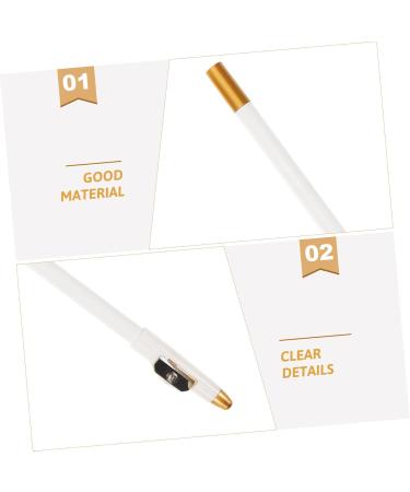 Mikinona 12pcs Eyebrow Pencil Sharpener Eyebrow Pencils Brow Pencil for Makeup Women Brow Pencil White Wooden - Buy Online on GoSupps.com