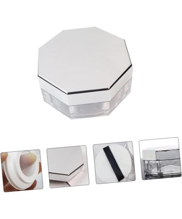 LIFKOME Loose Powder Holder 2 Sets Octagonal Loose Powder Box Baby Holder Powder Puff Loose Powder Cases Cosmetic Rack Portable - Buy Online on GoSupps.com