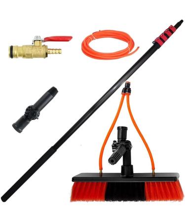 Extendable Water Spray Pole Brush Window Telescopic Pole Cleaning Brush Extendable Washing Brush Tool 36FT/10.8M - Buy Online on GoSupps.com