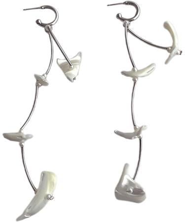 Feyley Long Tassel Earrings - Shell & Pearl-Drop Jewelry for Women & Girls | Bohemian Beach Gift - Buy Online on GoSupps.com