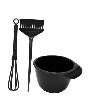 FOMIYES 1 Set Hair Color Kit Tools Hair Dye Brush Hair Dyeing Mixing Bowl Stirring Stick Hair Dye Bowl and Brush Hair Dyeing Brush and Bowl Baking Oil Three Piece Suit Pp re-usable