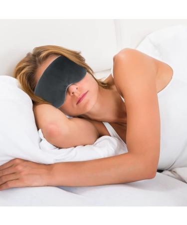 Comfheat Weighted Lavender Eye Mask for Men and Women | Microwavable Moist Heat | Adjustable Strap | Soft Cotton Cover for Sleeping, Dark Circles, Sinus Pain - Buy Online on GoSupps.com