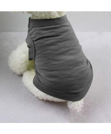 Amfirst Soft Cotton Dog Vest Dress - Breathable Summer T-Shirt for Pets - XS Black Outdoor Tee - Buy Online on GoSupps.com