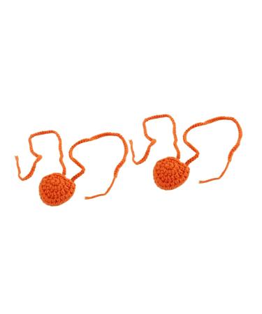 Milisten 2pcs Nasal Hair Trimmers for Men Nose Shield Cute Nose Cover Knitted Nose Warmer Kids Glasses Exempt from Wearing Nose Warmer for Women Breathable Nose Skimask Aldult Man Attractor Orangex2pcs 14*4.85cmx2pcs