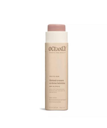 ATTITUDE Oceanly Tinted Face Cream Stick SPF 15 | EWG Verified Vegan Plastic-Free Unscented Suncare - Buy Online on GoSupps.com