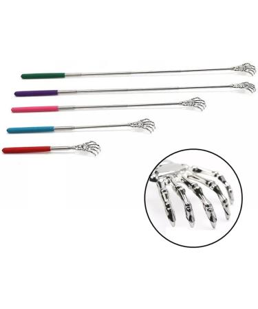 LANCHEN Stainless Steel Telescopic Back Scratcher - Portable Claw Massager for Blood Circulation & Relaxation - Buy Online on GoSupps.com