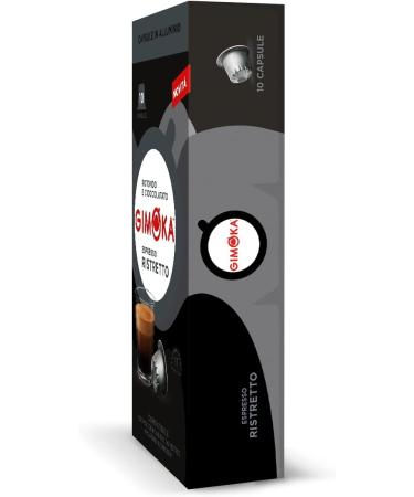  Gimoka Gimoka - Compatible For Nespresso - Aluminium Capsules - 100 Capsules - RISTRETTO Flavour - Intensity 11 - Made In Italy - Buy Online on GoSupps.com