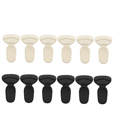 6 Pairs Sponge Shoes Feet Care Shoe Non-Slip Mat Knitted Cloth Feet Cushion Mat