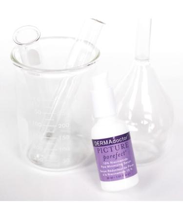 DERMAdoctor Picture Porefect Serum - 15% Niacinamide & Vitamin C with Peptides | Face Primer & Pore Minimizer for Discoloration Correction - 1.01 fl oz - Buy Online on GoSupps.com