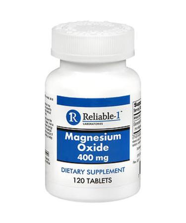 Magnesium Oxide 400 mg Dietary Supplement Tablets Generic MegOx 120 Tablets per Bottle
