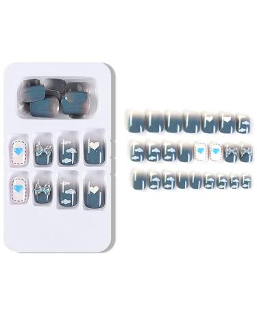 24-Piece Manicure Nail Extensions: Decorative Removable False Tips