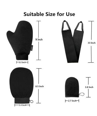 Yvoier Self-Tanned Glove Applicator Kit - 4-in-1 Set with Exfoliating & Self-Tanning Gloves | Perfect for an Even Tan - Buy Online on GoSupps.com