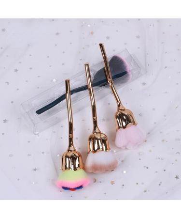 Rose Makeup Brush Set - Premium 10-Piece Cosmetic & Blending Brushes for Flawless Foundation & Blush Application - International Shipping Available - Buy Online on GoSupps.com