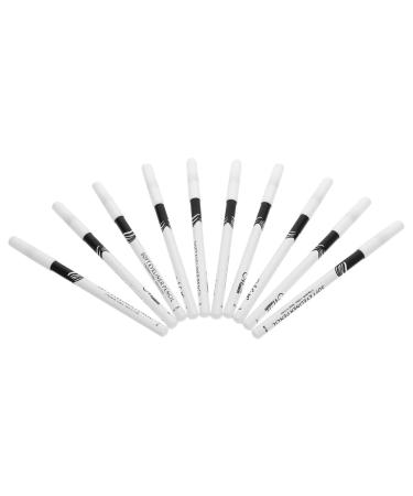 PLAFOPE 20 Pcs Lying Silkworm Eyeliner Glitter Eyeliner Professional Eyeliner Pencils Gel Wooden Pole White