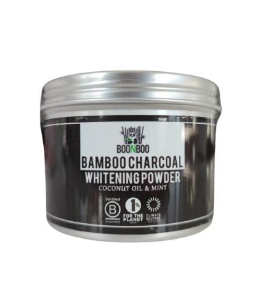 BOONBOO Bamboo Charcoal Whitening Powder | 2oz / 60g Aluminum Can | Oral Care and Teeth Whitening | Teeth Whitener Removes Tooth Stains