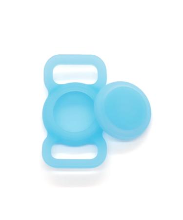 For Airtag dog collar holder for Apple Airtag Dog Tracker GPS Tracking Accessories Anti-Lost Protective cover silicone Air day cat necking belt dog air day owner for pets doghale bands bright blue light blue