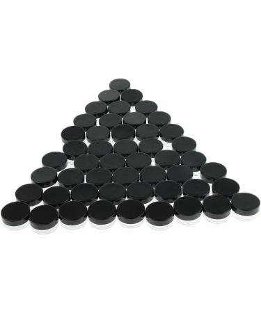 Buy 50s Set of 3ml Mini Empty Cream Jars with Screw Caps for Cosmetics - Black Cosmetic Containers for Creams & Ointments - Buy Online on GoSupps.com