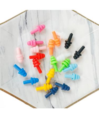 Sleep earplugs 6 Pairs Silicone Ear Plugs Sound Insulation Ear Protector Anti Noise Snore Comfortable Sleeping Earplugs for Noise Reduction (Color : Black) (Color : Geel) (Color : Oranje)