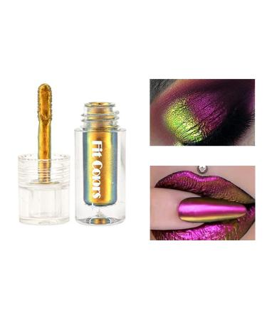 SWETIYOU Chameleon Liquid Eyeshadow  Multichrome Liquid Lipstick  Chameleon Metallic Eyeshadow Multicolor Shifting  Long Lasting with No Creasing Multichrome Holographic Eye Looks for 80s Makeup 01