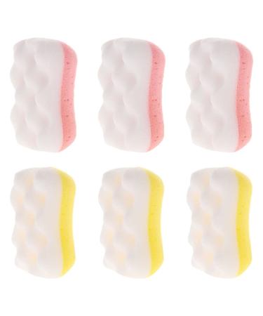 Body Scrub Body Scrub Body Scrub Bath Sponge Bath Shower Loofah Sponge: 6Pcs Skin Exfoliating Cleaning Luffa Soft Body Scrubber Random Color Loofah Sponge Shea Butter Shea Butter Shea Butter
